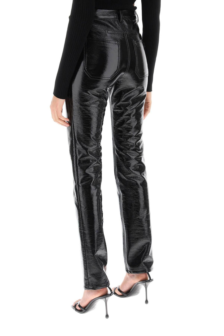 Vinyl Effect Coated Cotton Pants - Courreges - Women