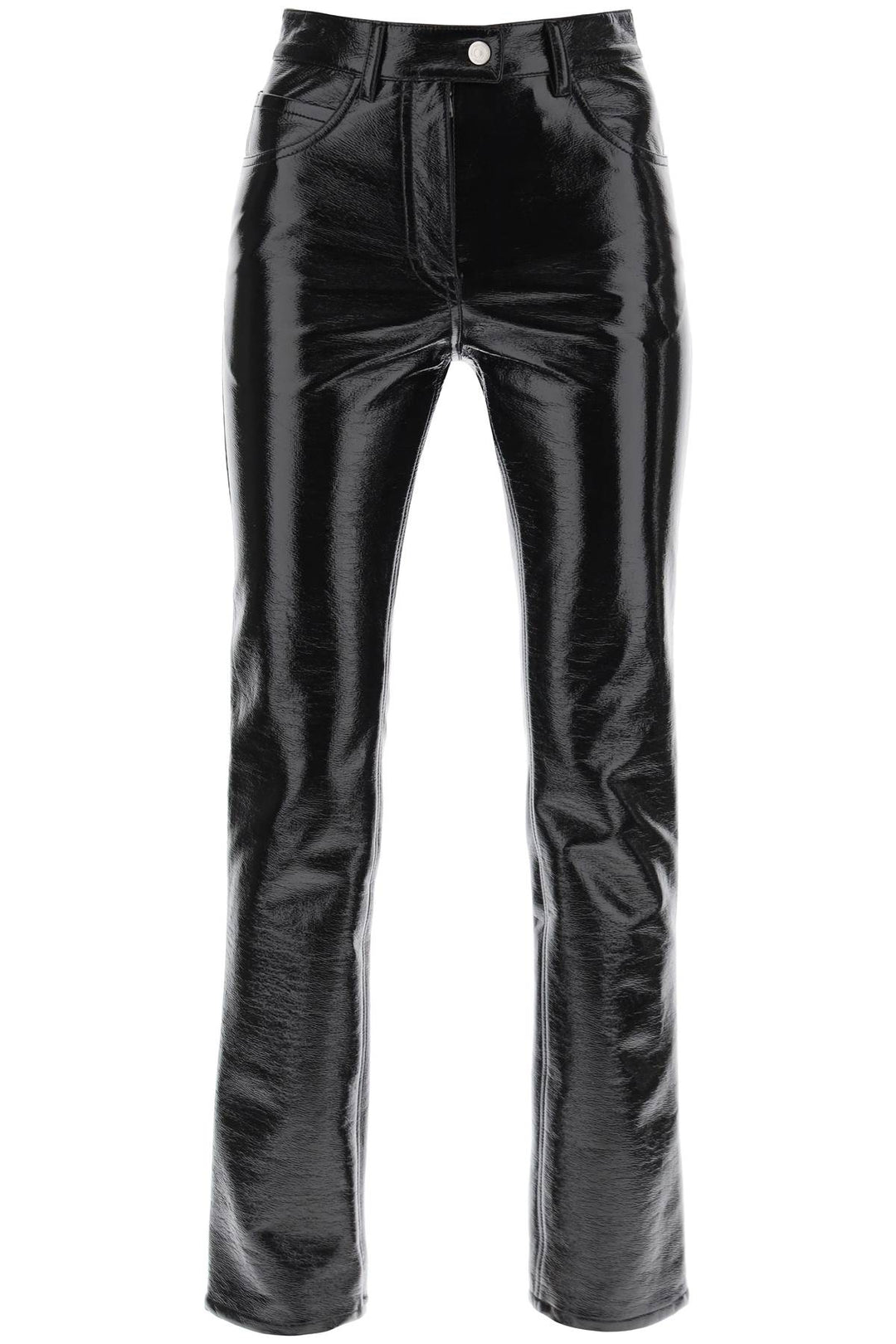 Vinyl Effect Coated Cotton Pants - Courreges - Women