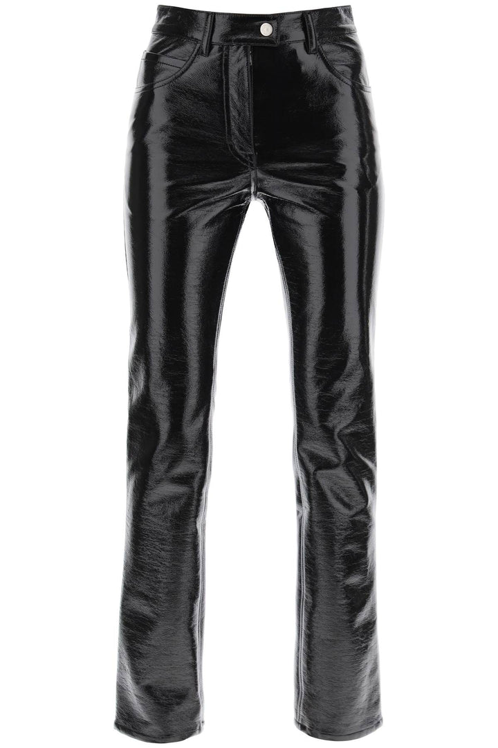 Vinyl Effect Coated Cotton Pants - Courreges - Women