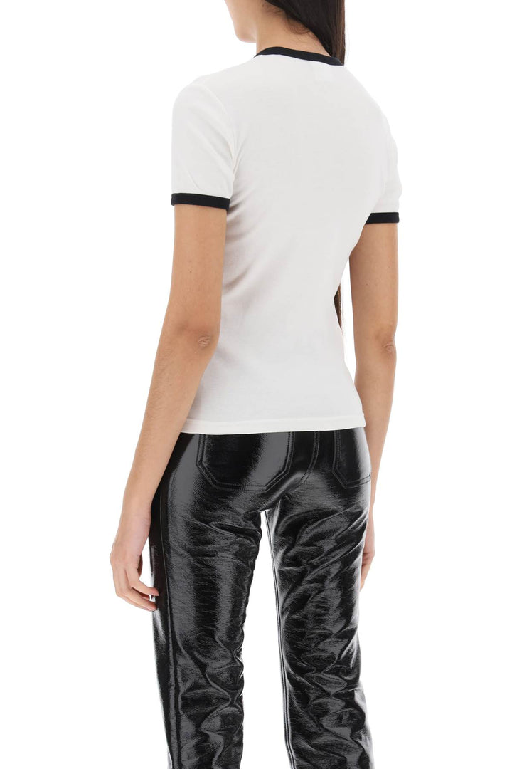 Re Edition T Shirt With Contrast Trims - Courreges - Women