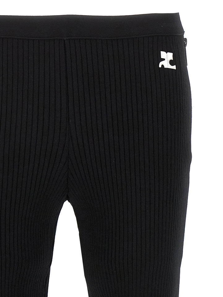 Reedition Rib Knit Pants Black