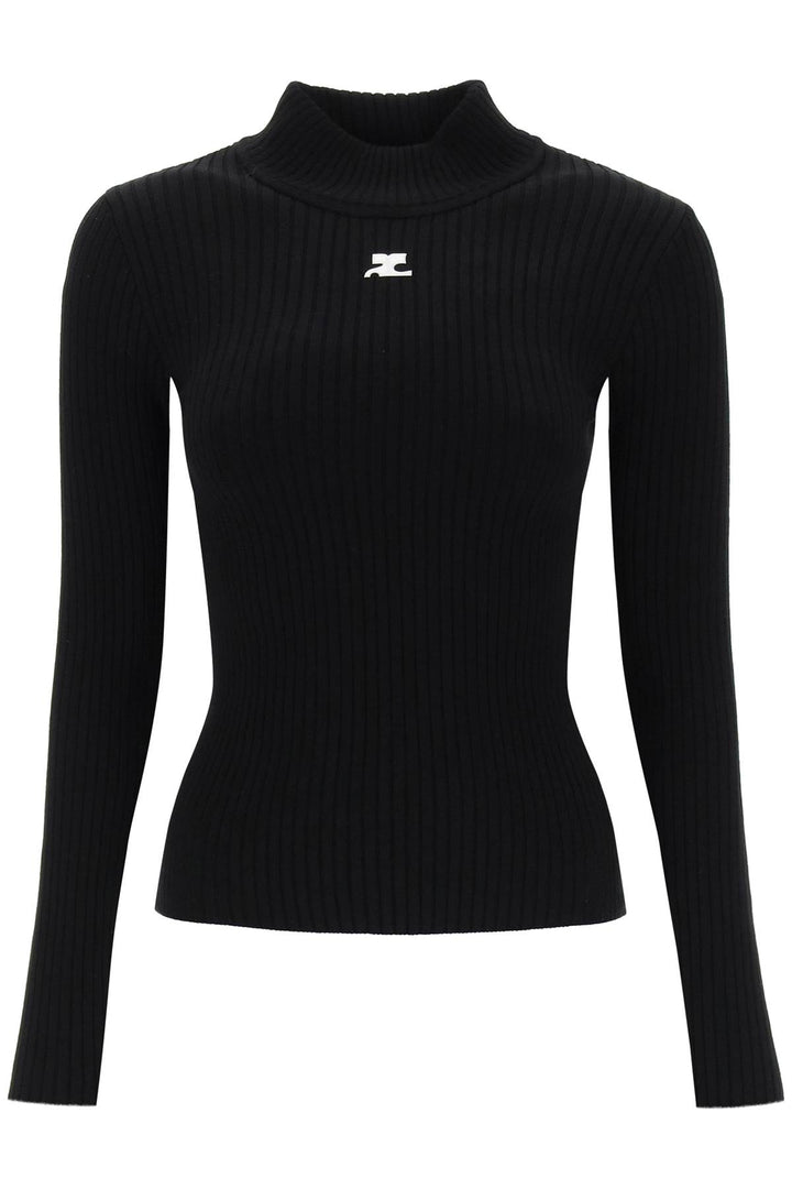 Re Edition Ribbed Funnel Neck Sweater - Courreges - Women