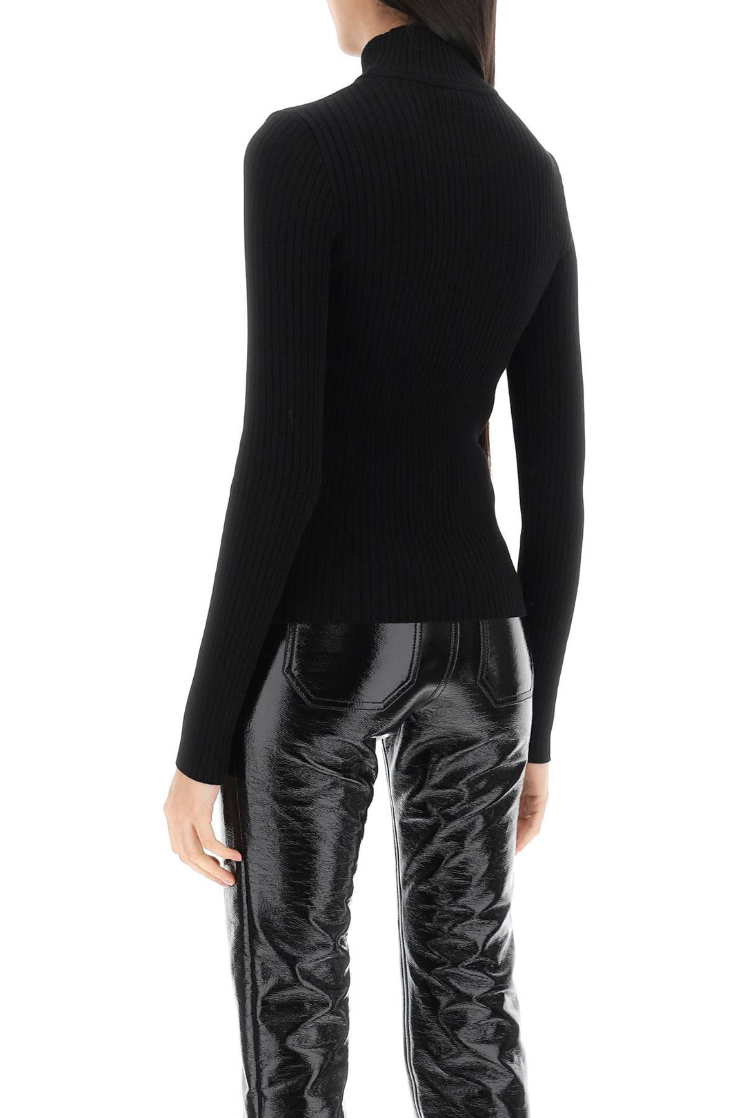 Re Edition Ribbed Funnel Neck Sweater - Courreges - Women