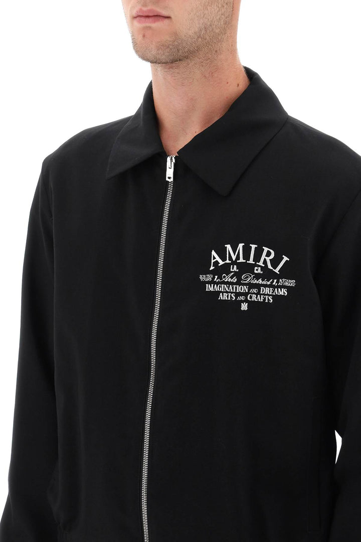 Blouson Jacket With Arts District Embroidery - Amiri - Men