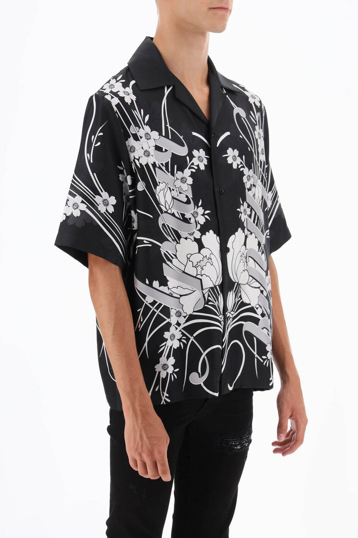 Bowling Shirt With Floral Motif - Amiri - Men