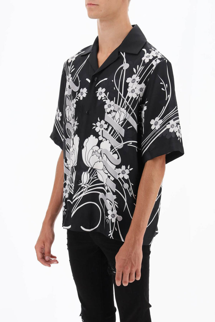 Bowling Shirt With Floral Motif - Amiri - Men