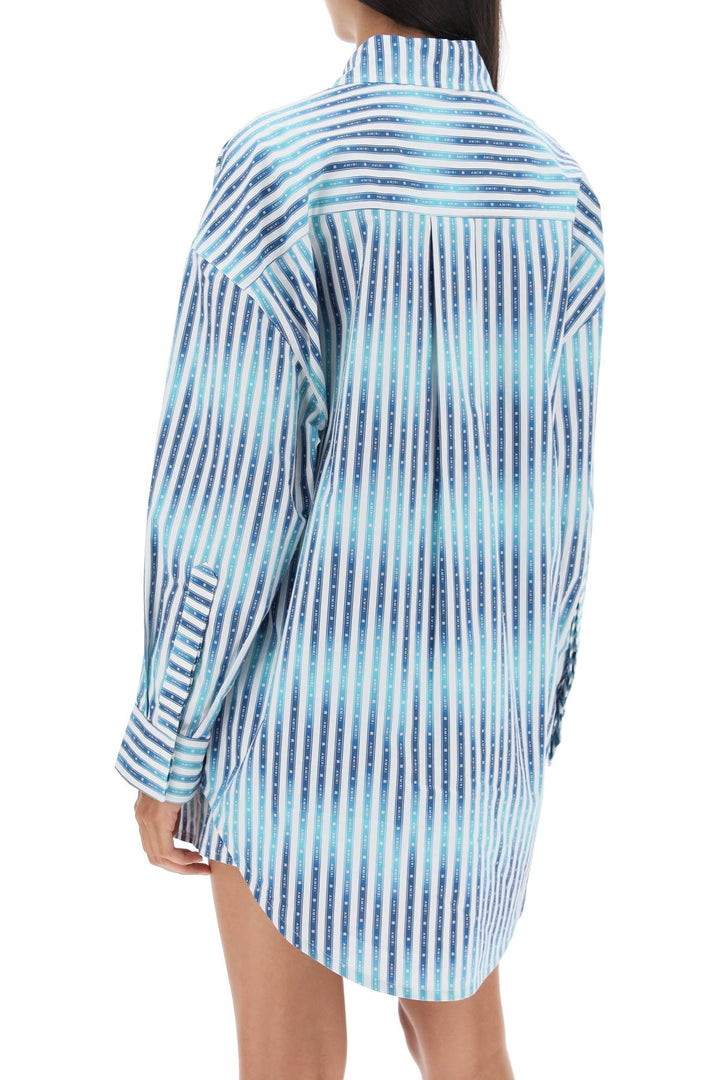 Oversized Striped Shirt - Amiri - Women