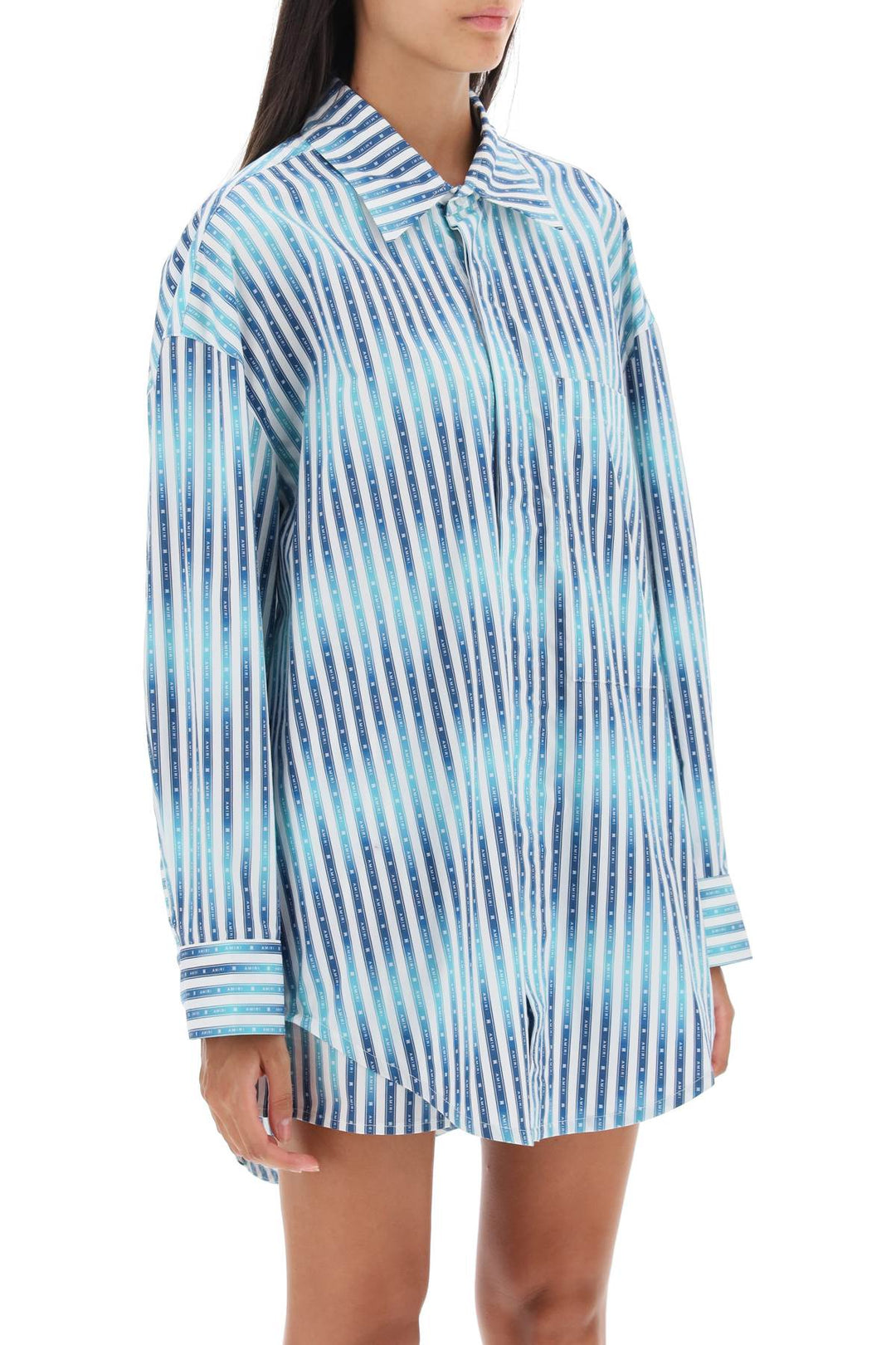 Oversized Striped Shirt - Amiri - Women