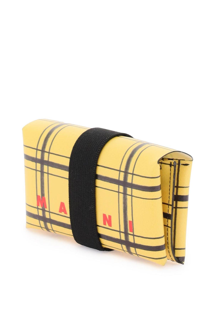 Trifold Wallet With Elastic Closure - Marni - Men