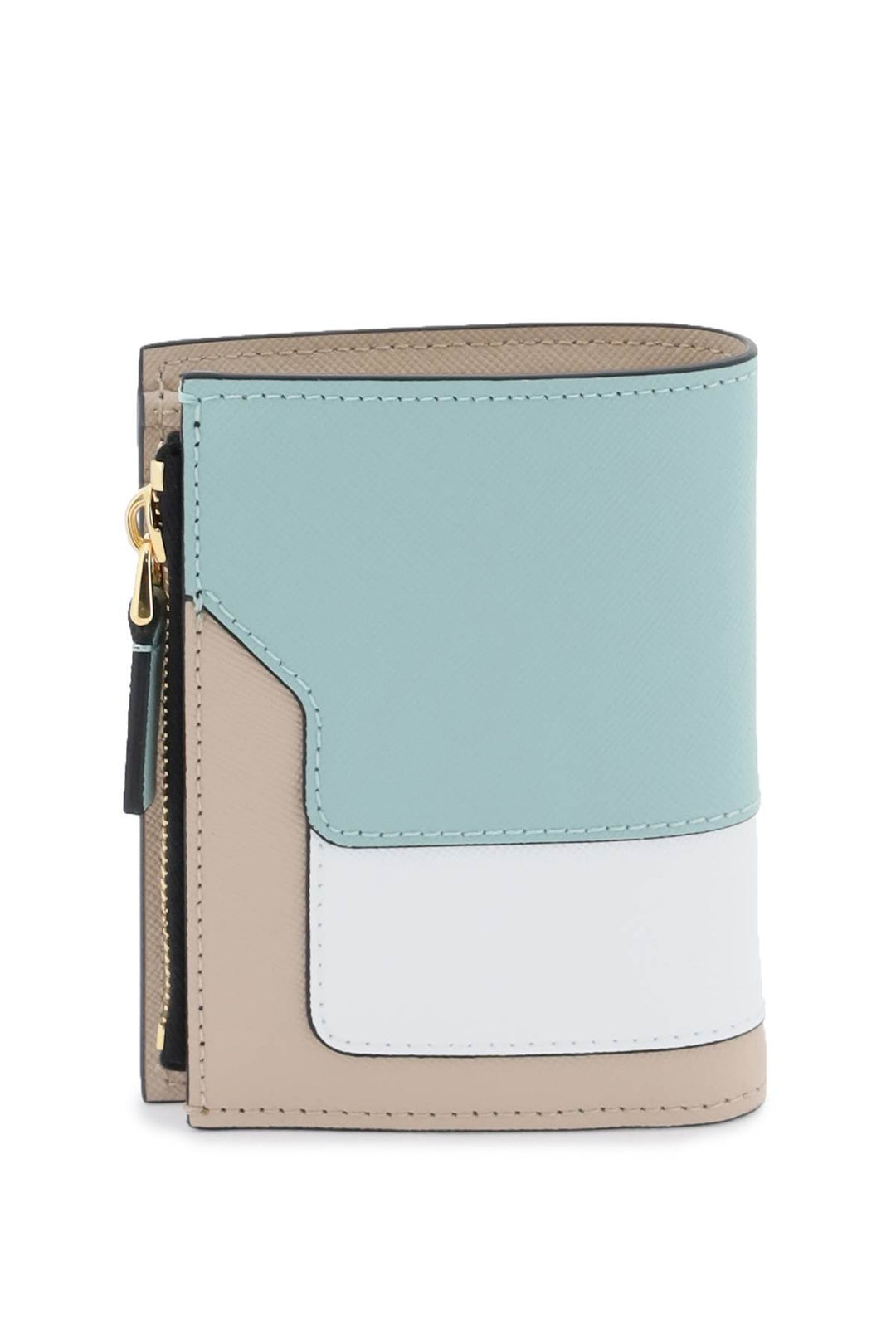 Multicolored Saffiano Leather Bi Fold Wallet - Marni - Women