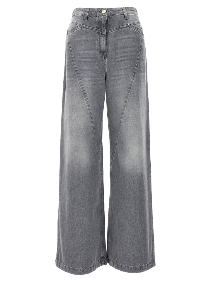 Wide Leg Jeans Gray