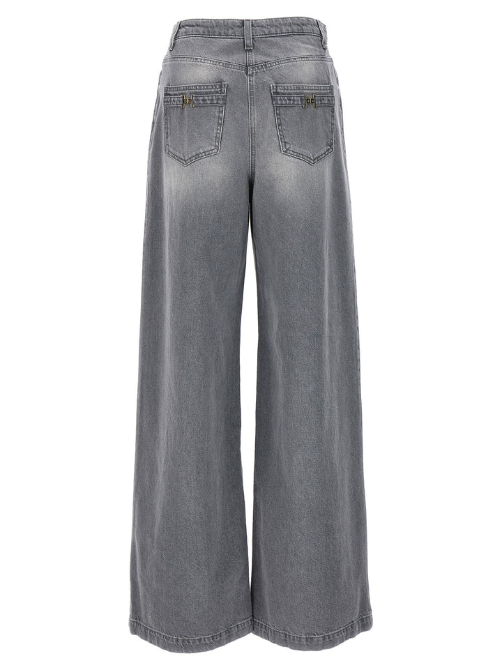 Wide Leg Jeans Gray