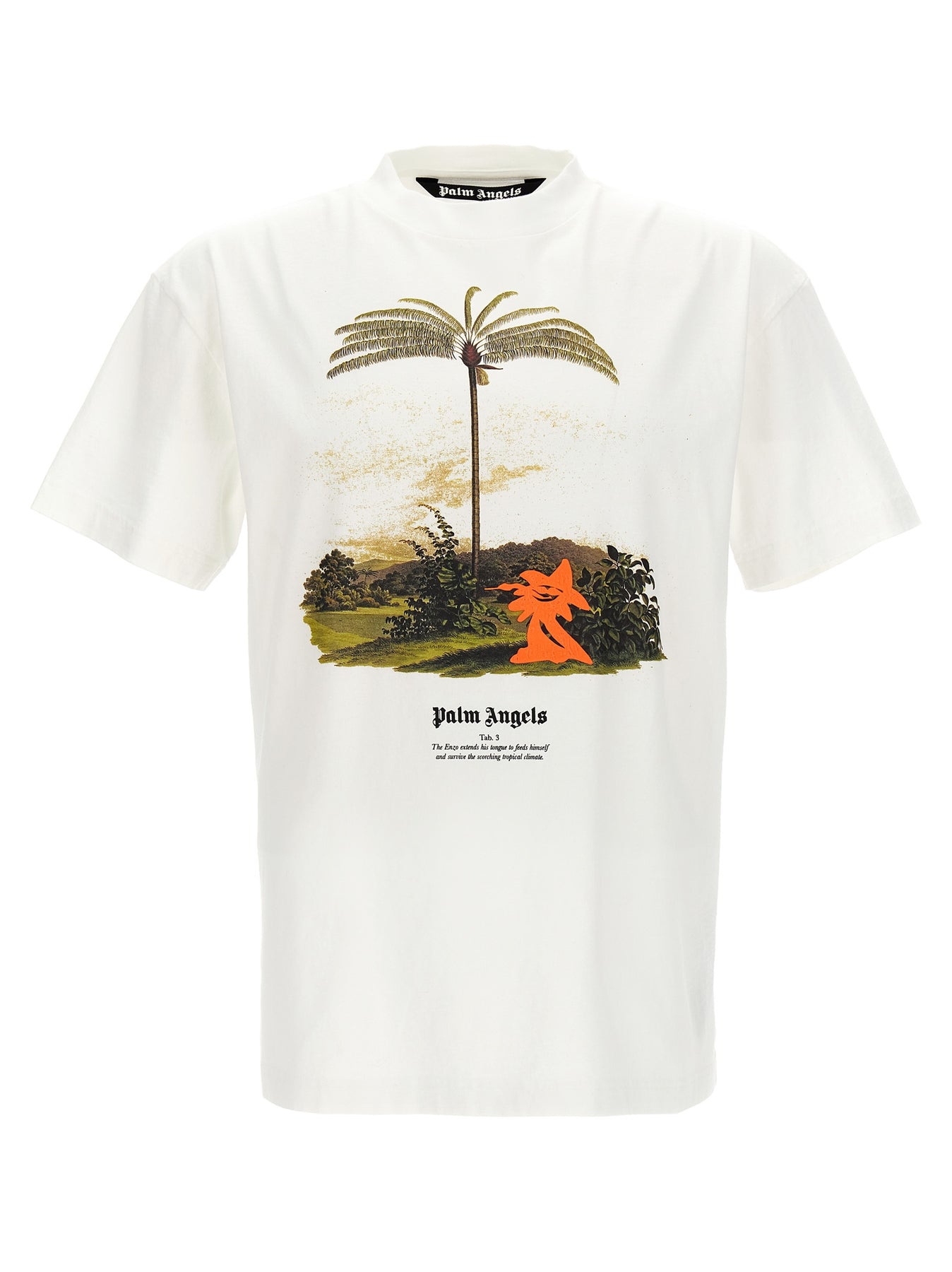 PALM ANGELS ENZO FROM THE TROPICS T-SHIRT WHITE