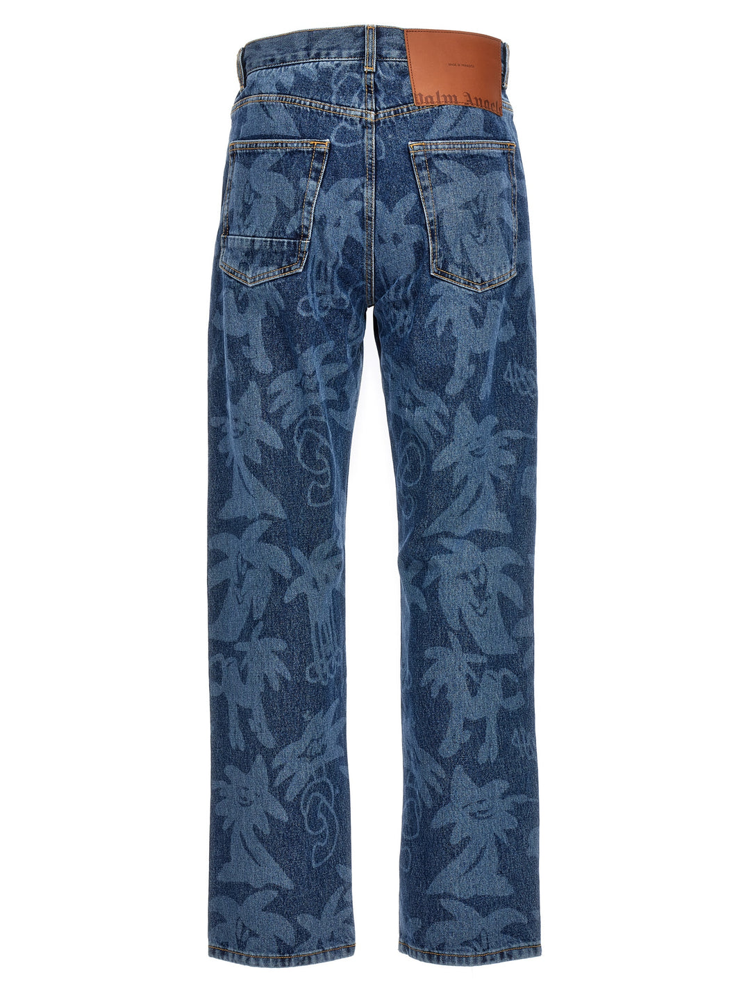 Palmity Allover Laser Jeans Blue