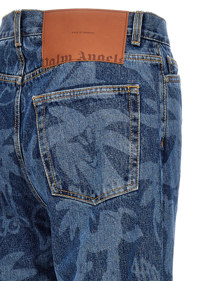 Palmity Allover Laser Jeans Blue