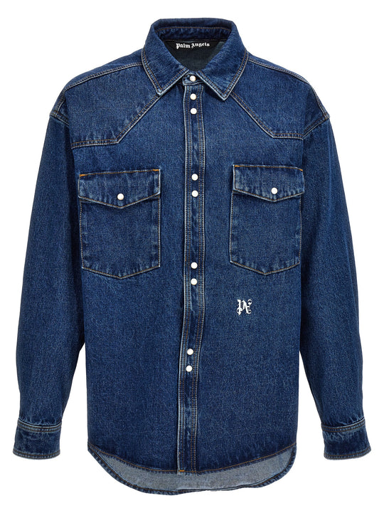 Lw Monogram Puffer Jackets Blue