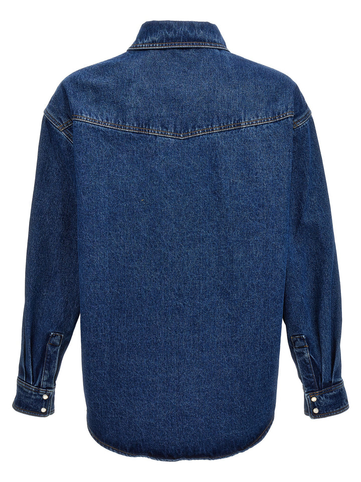 Palm Angels Lw Monogram Puffer Jackets - Blue | 37647cabe5887e0f5f6dbcbaa524ce98f6a714dc