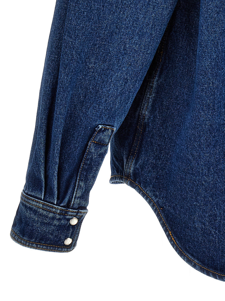 Palm Angels Lw Monogram Puffer Jackets - Blue | 7dc05cb12239f15376628c2349be996e8ed6f65e