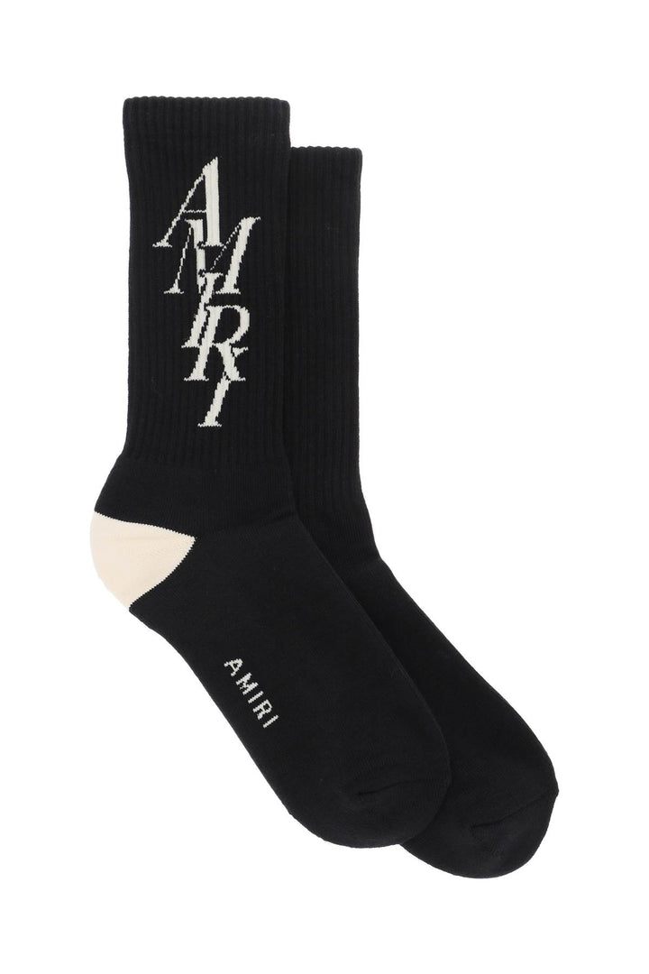 Stack Logo Socks - Amiri - Men