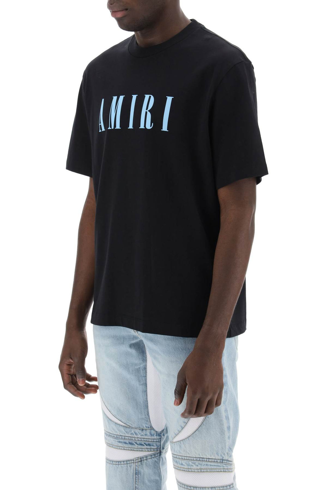 Crewneck T Shirt With Core Logo - Amiri - Men