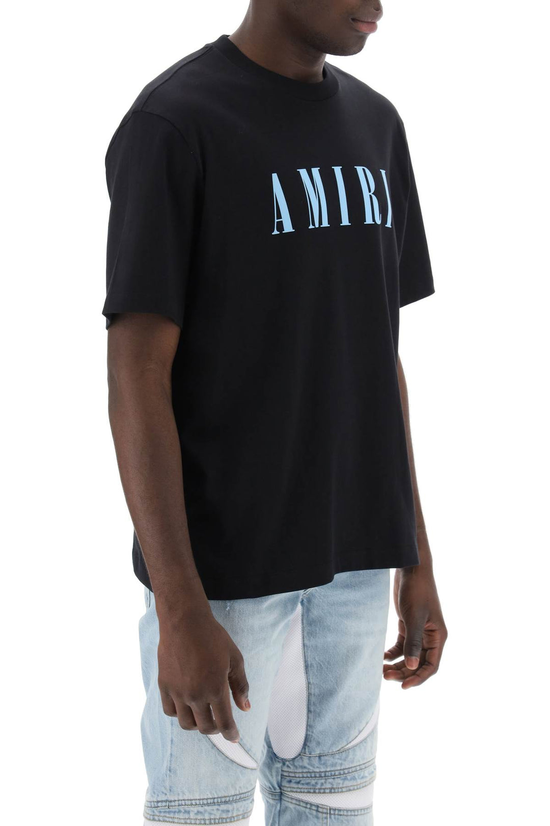 Crewneck T Shirt With Core Logo - Amiri - Men