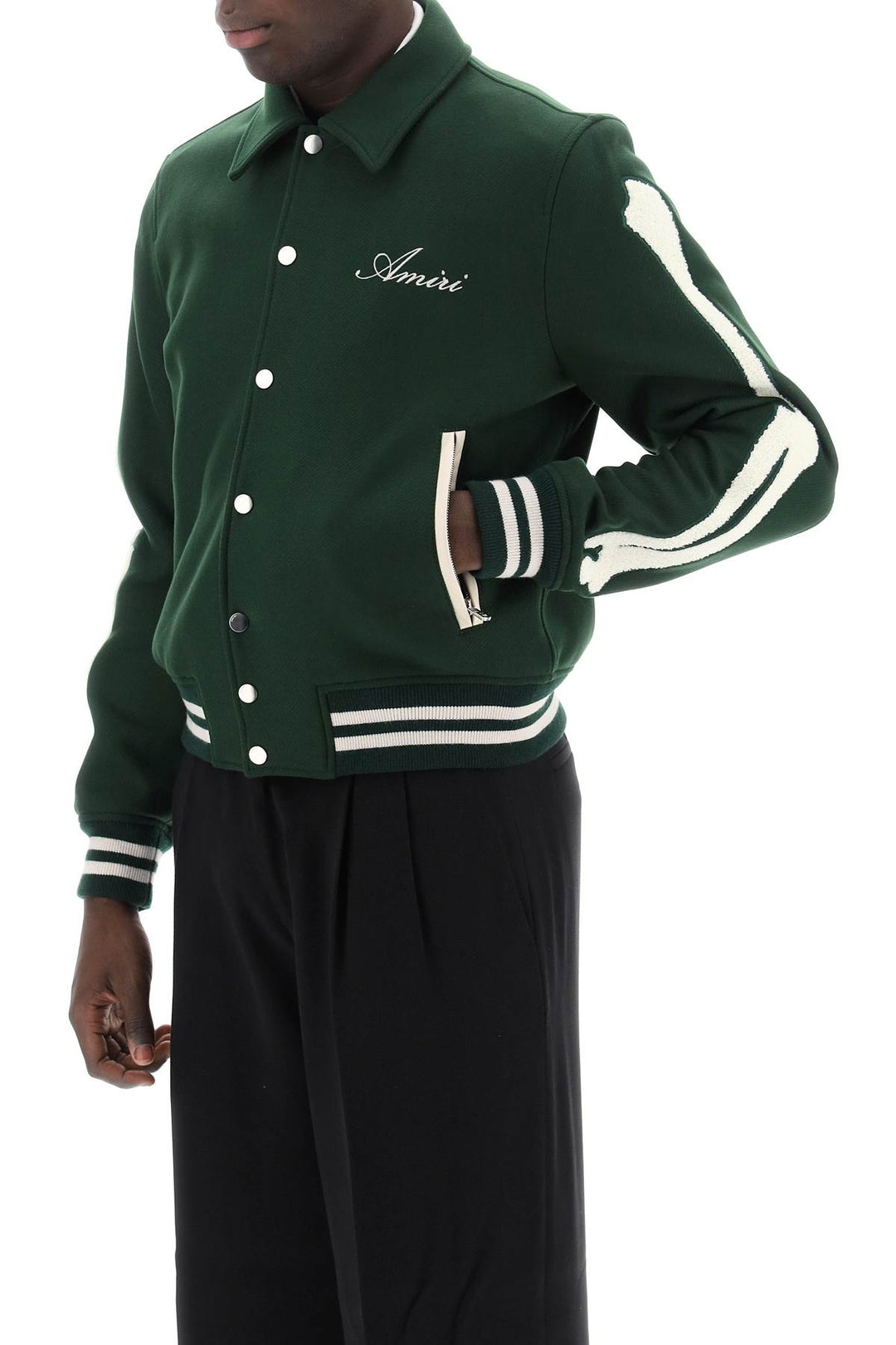 Bones Varsity Jacket - Amiri - Men