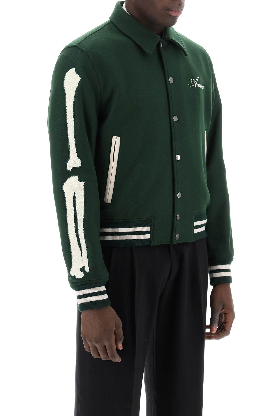 Bones Varsity Jacket - Amiri - Men