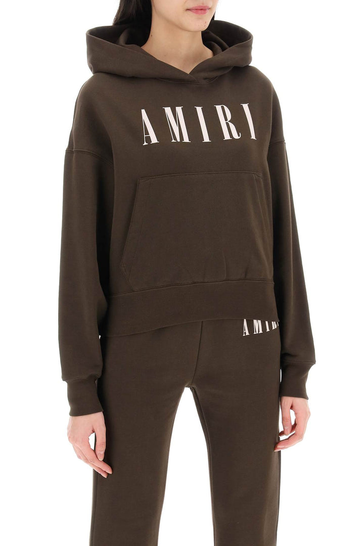 Cropped Hoodie With Core Logo - Amiri - Women