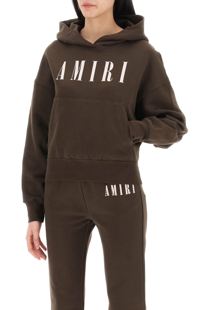 Cropped Hoodie With Core Logo - Amiri - Women