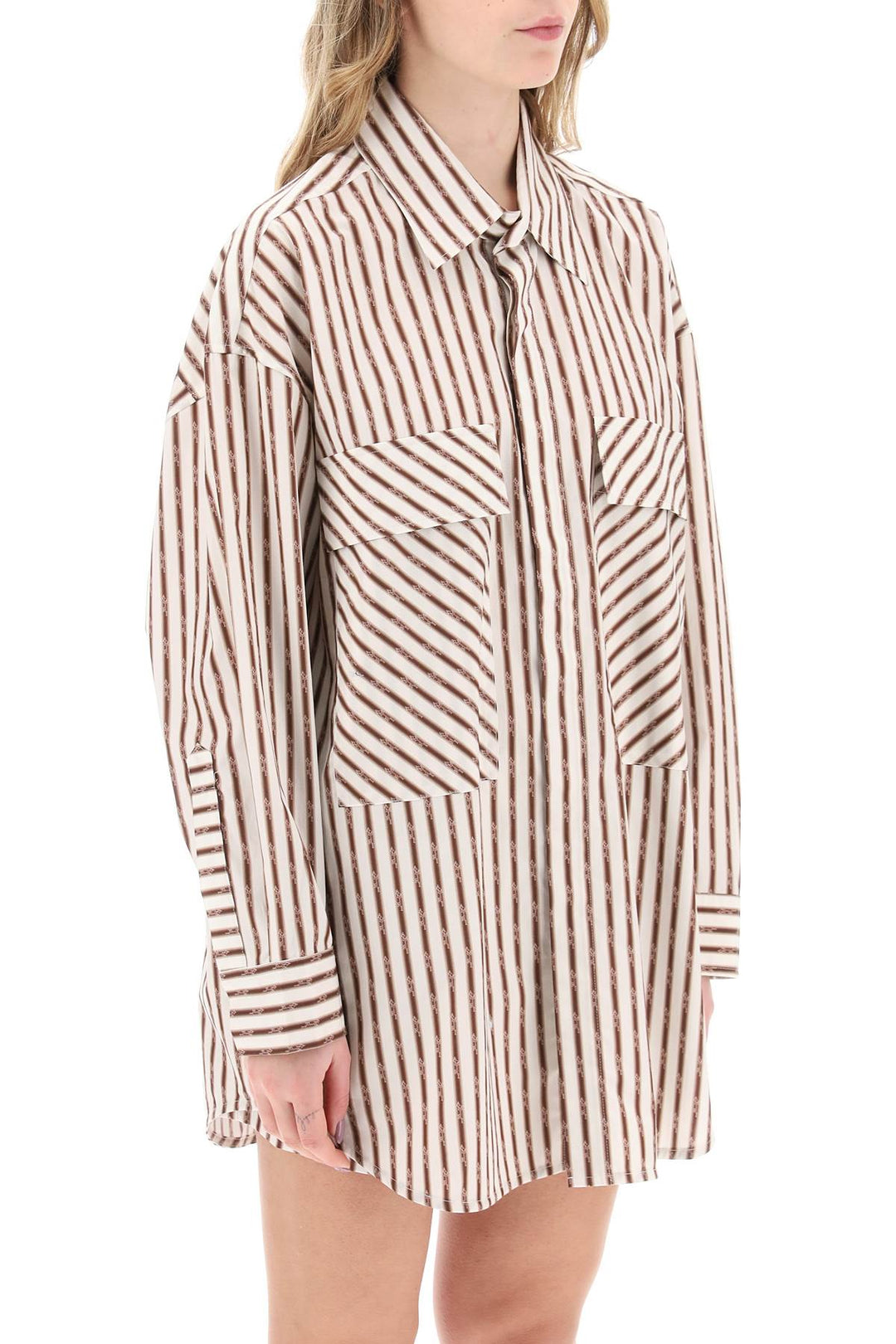 Striped Maxi Shirt - Amiri - Women