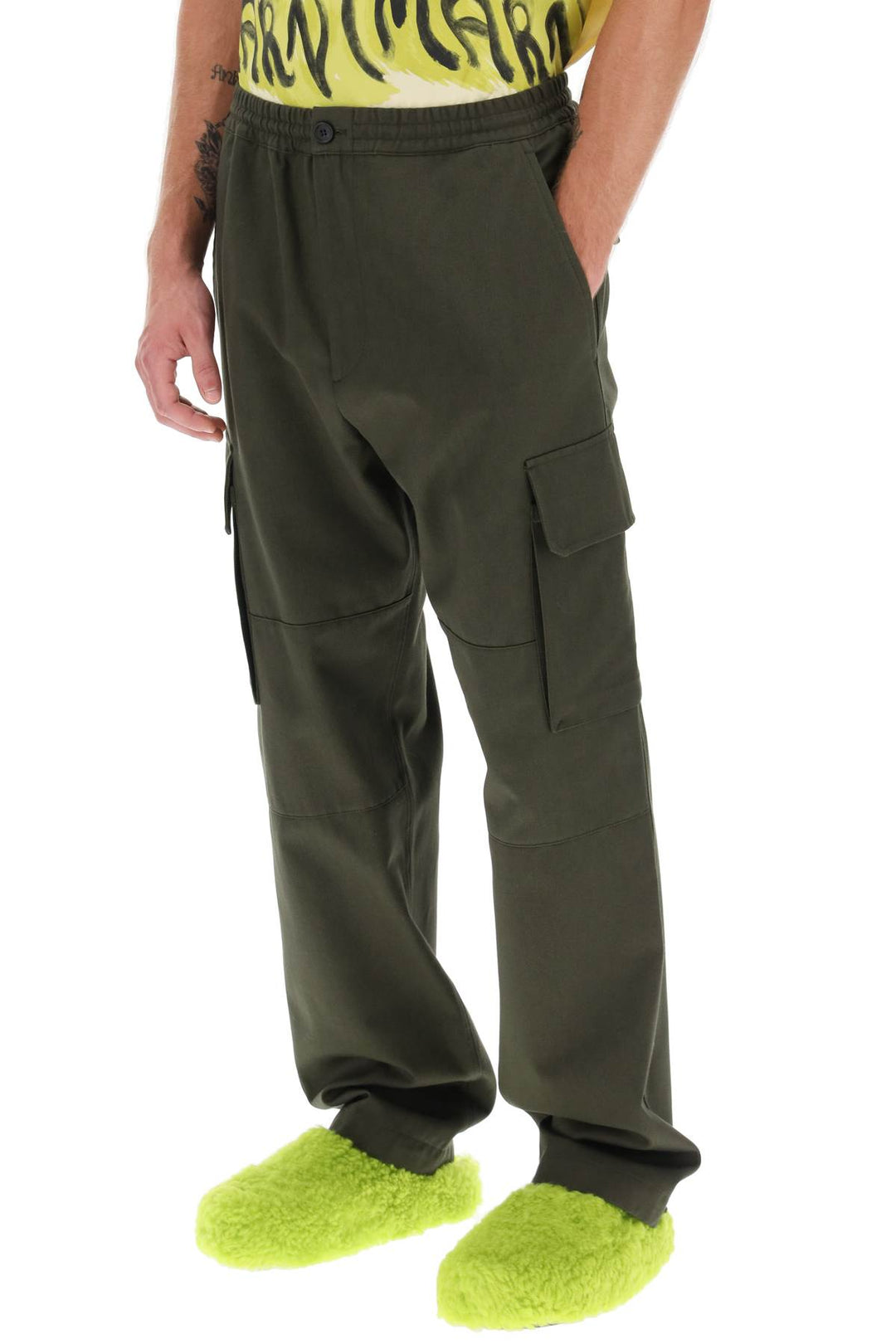 Cargo Pants In Gabardine - Marni - Men