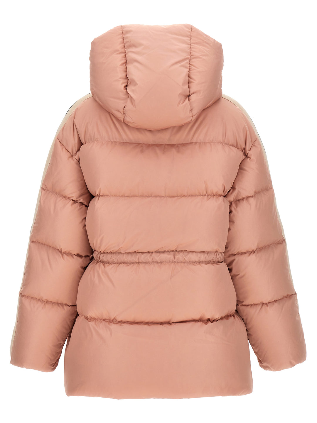 Waist Belt Casual Jackets, Parka Pink