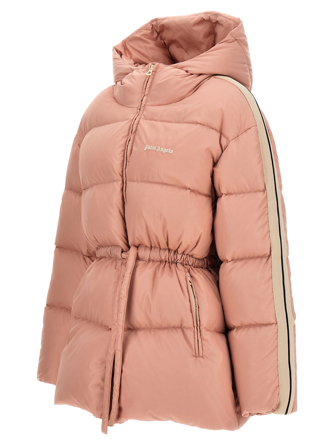 Waist Belt Casual Jackets, Parka Pink