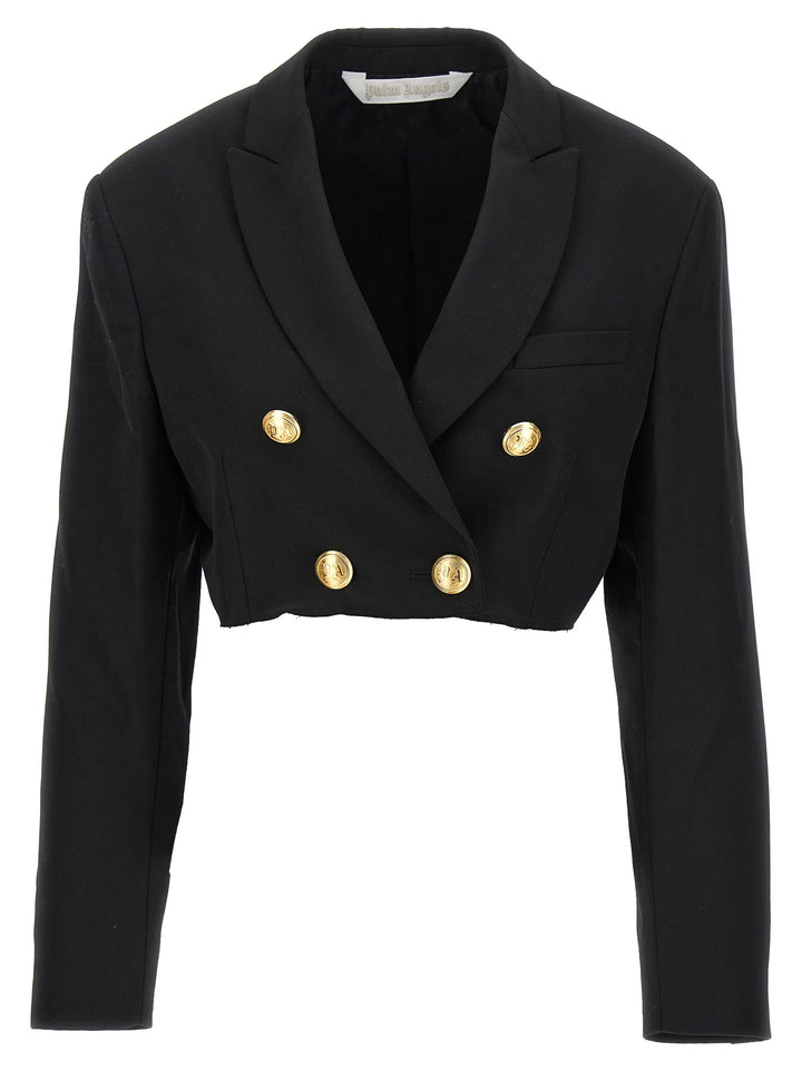 Cropped Blazer Jackets Black