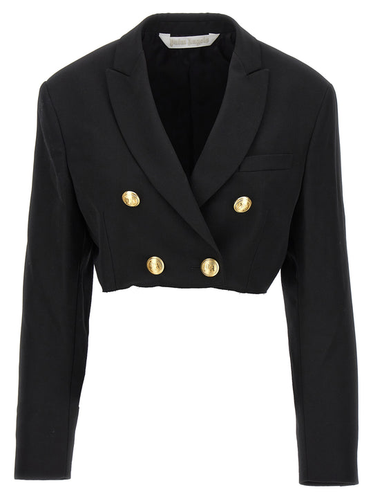 Cropped Blazer Blazers Black