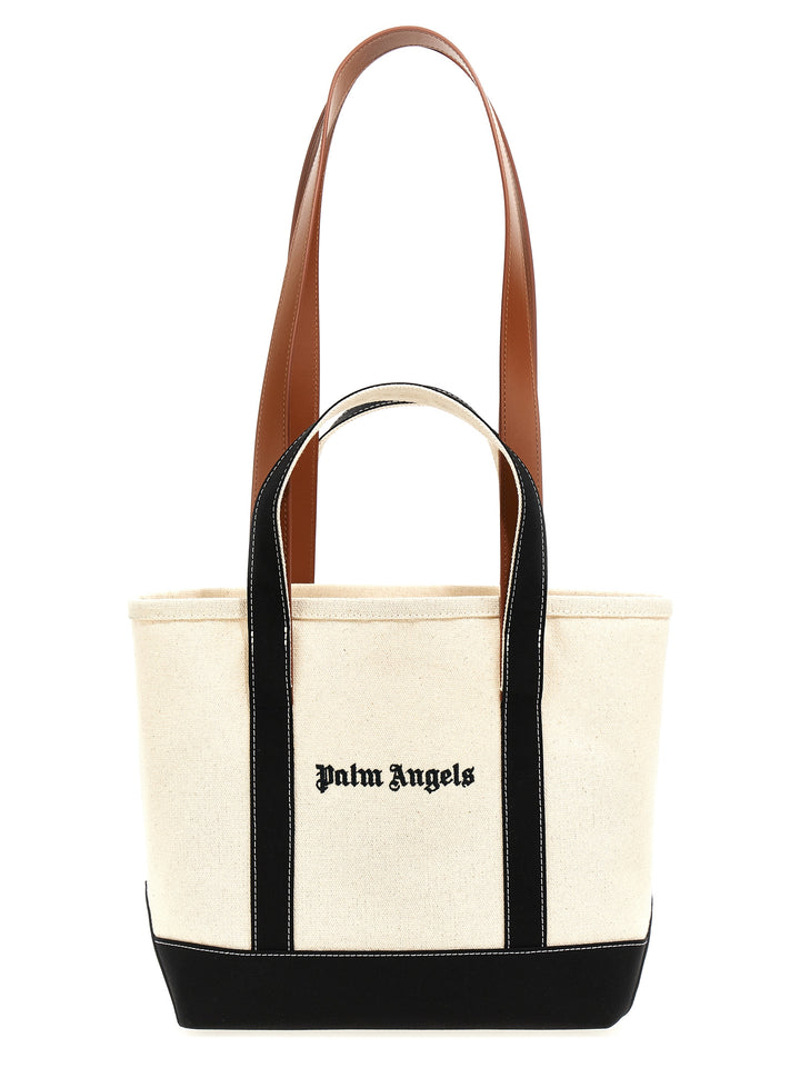 Logo Shopping Bag Tote Bag White/Black