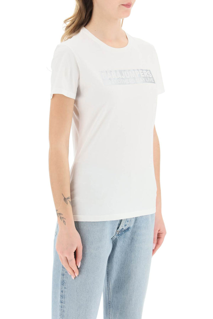 'Box' Slim Fit Cotton T Shirt - Parajumpers - Women