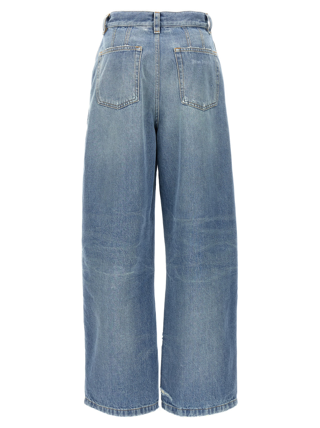 Washed Logo Jeans Light Blue