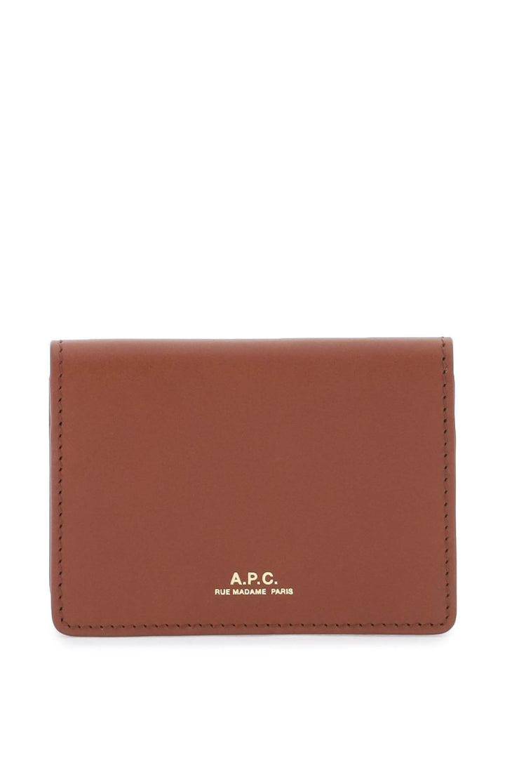 Leather Stefan Card Holder - A.P.C. - Women