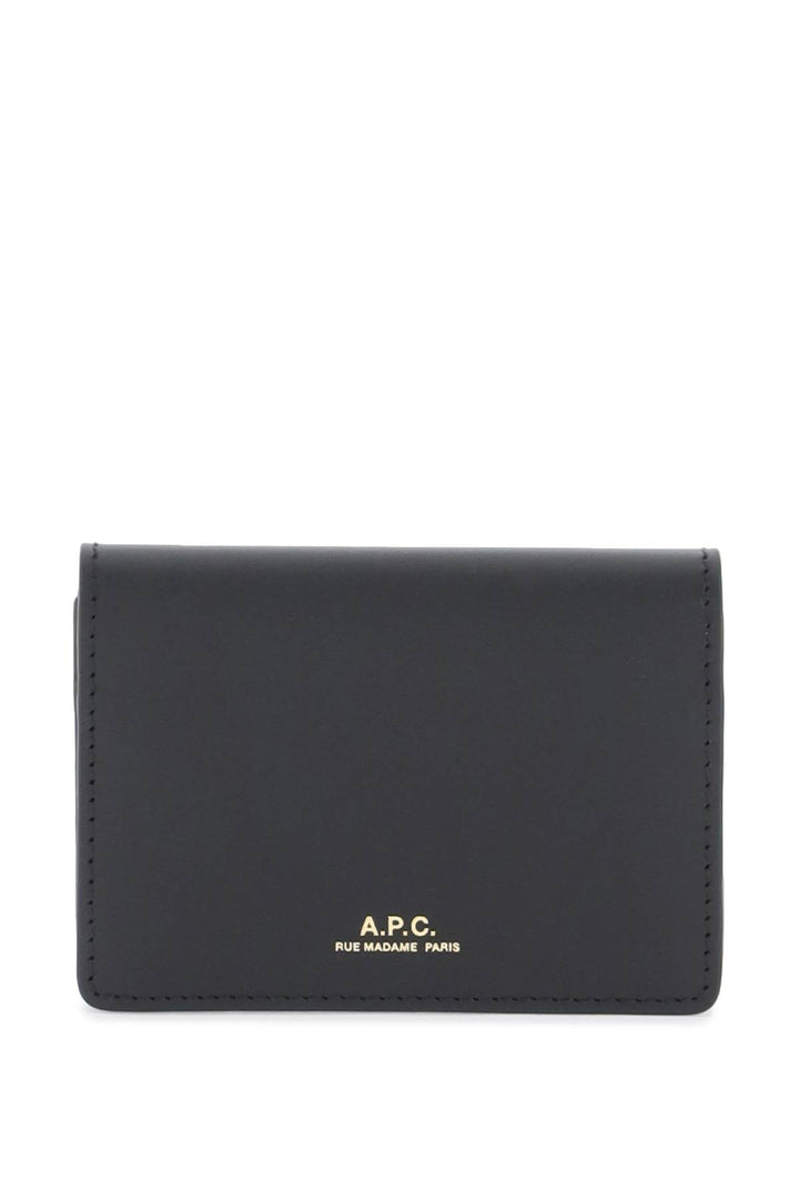 Leather Stefan Card Holder - A.P.C. - Women