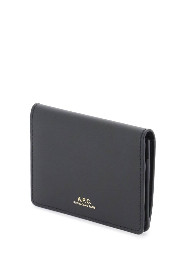 Leather Stefan Card Holder - A.P.C. - Women