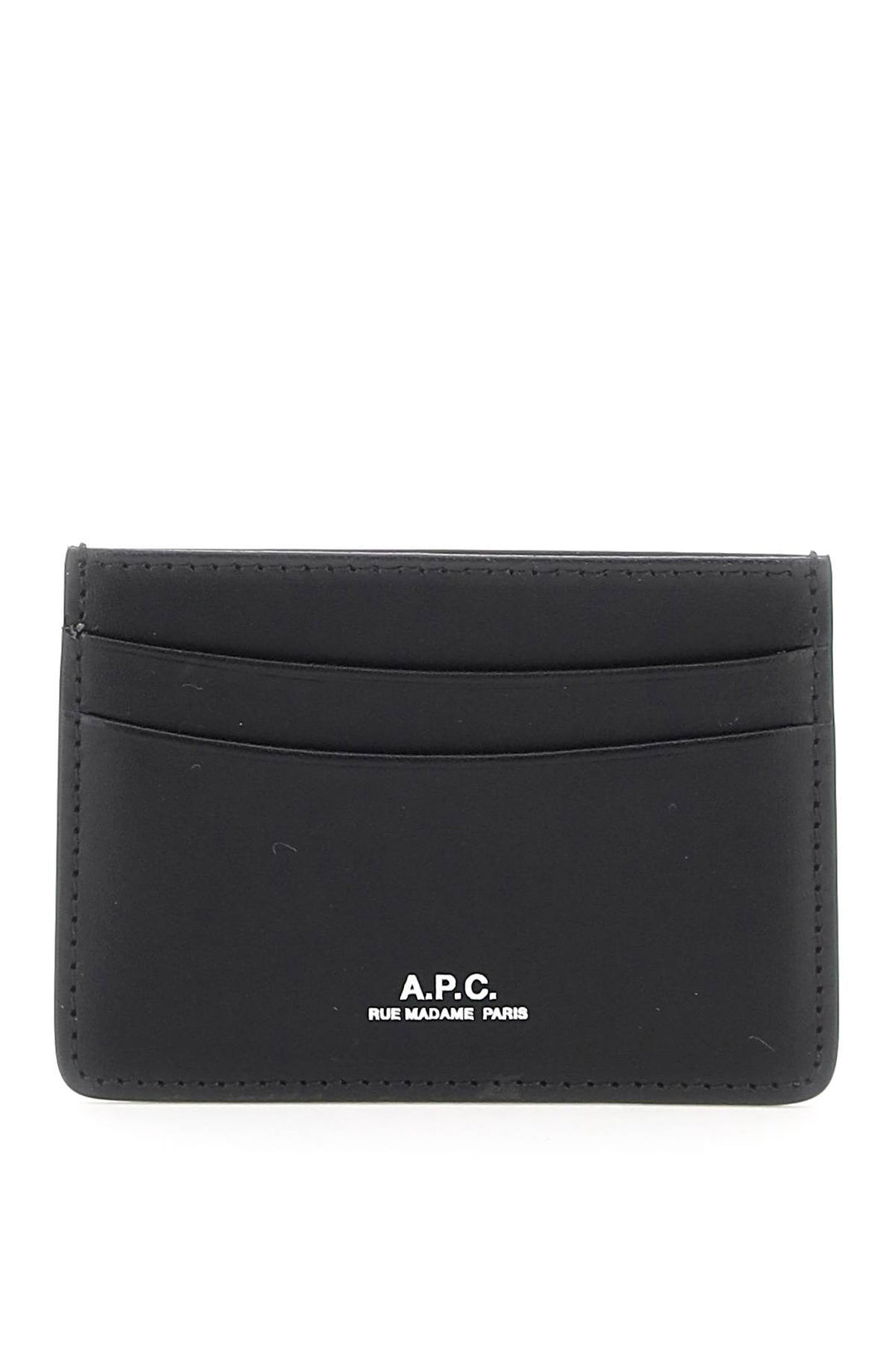 Leather Andre Cardholder - A.P.C. - Men