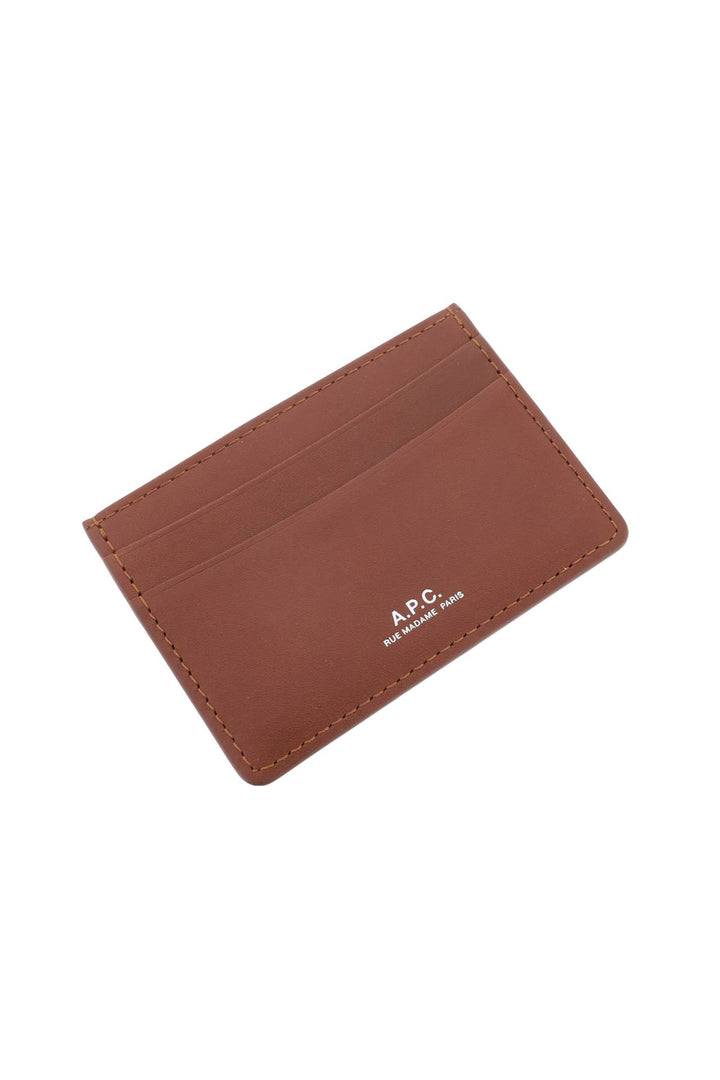 Leather Andre Cardholder - A.P.C. - Men