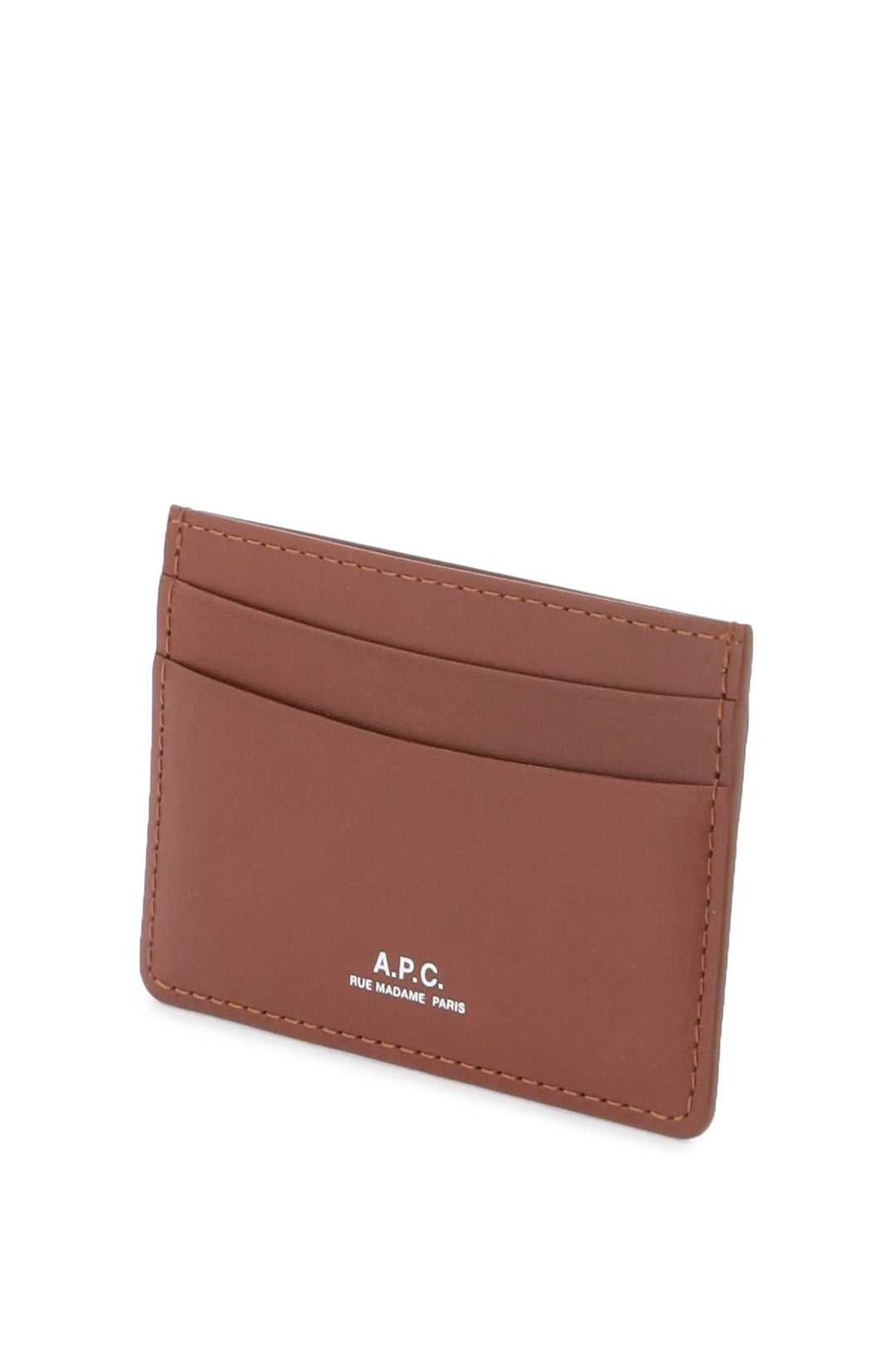 Leather Andre Cardholder - A.P.C. - Men