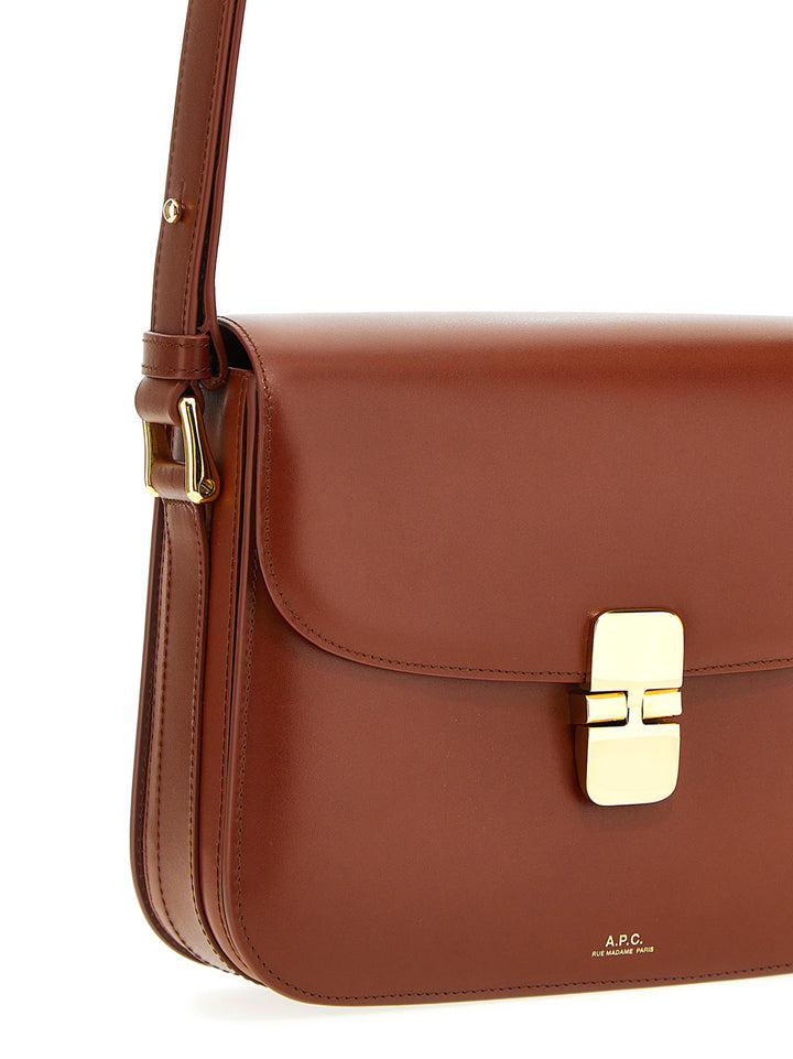 Grace Baguette Shoulder Bags Brown