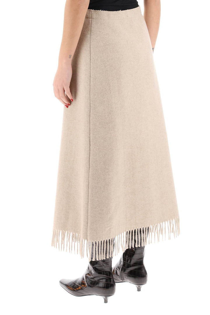 Ciarra A Line Skirt With Fringes - By Malene Birger - Women