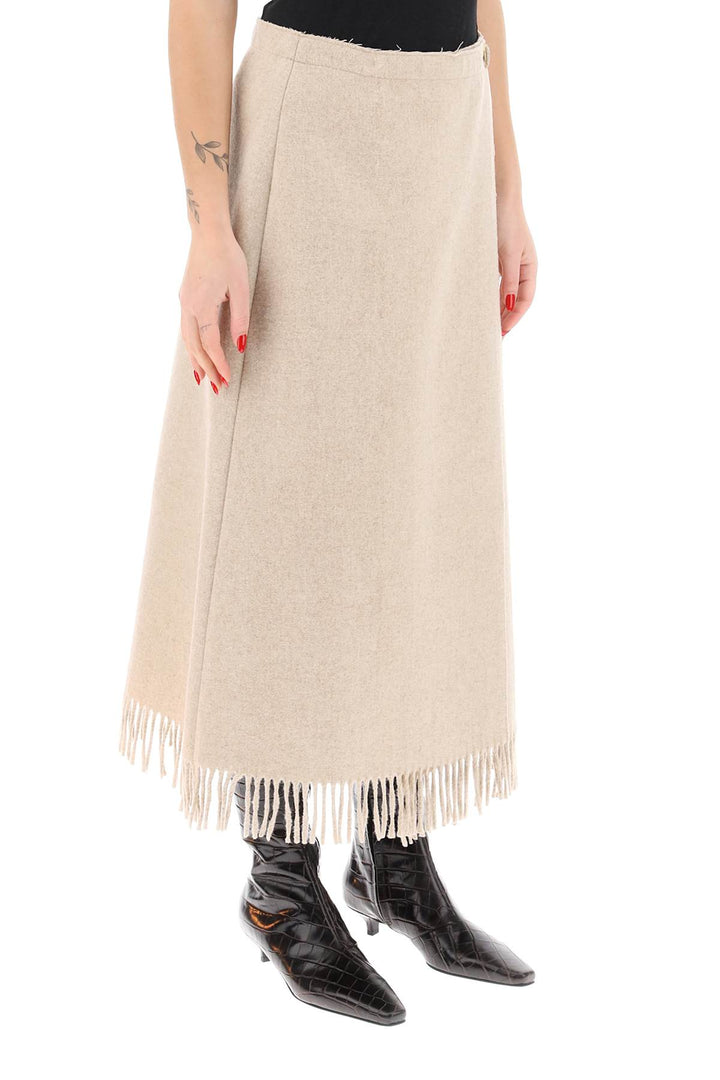 Ciarra A Line Skirt With Fringes - By Malene Birger - Women