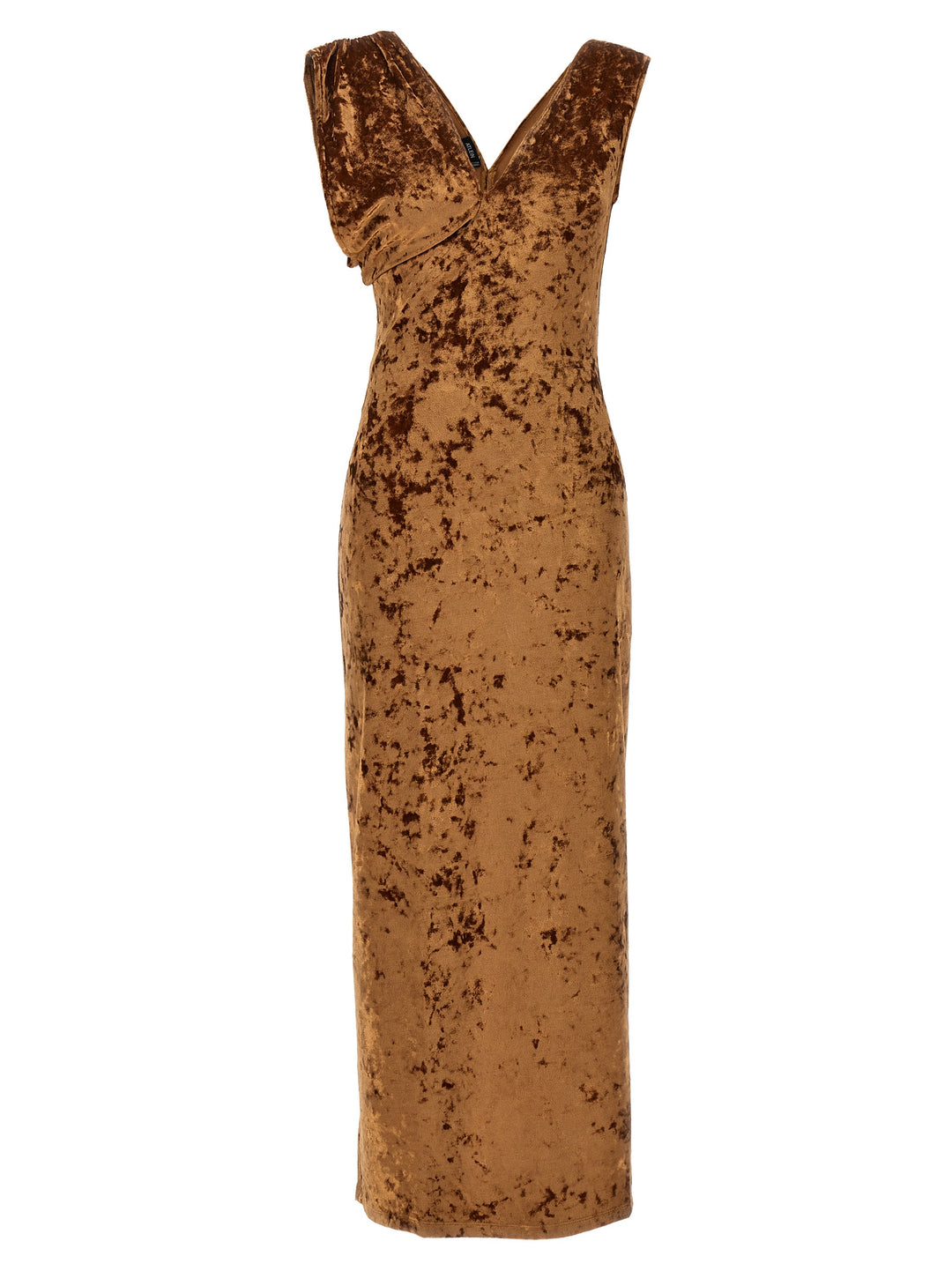 Crushed Velvet Dresses Brown