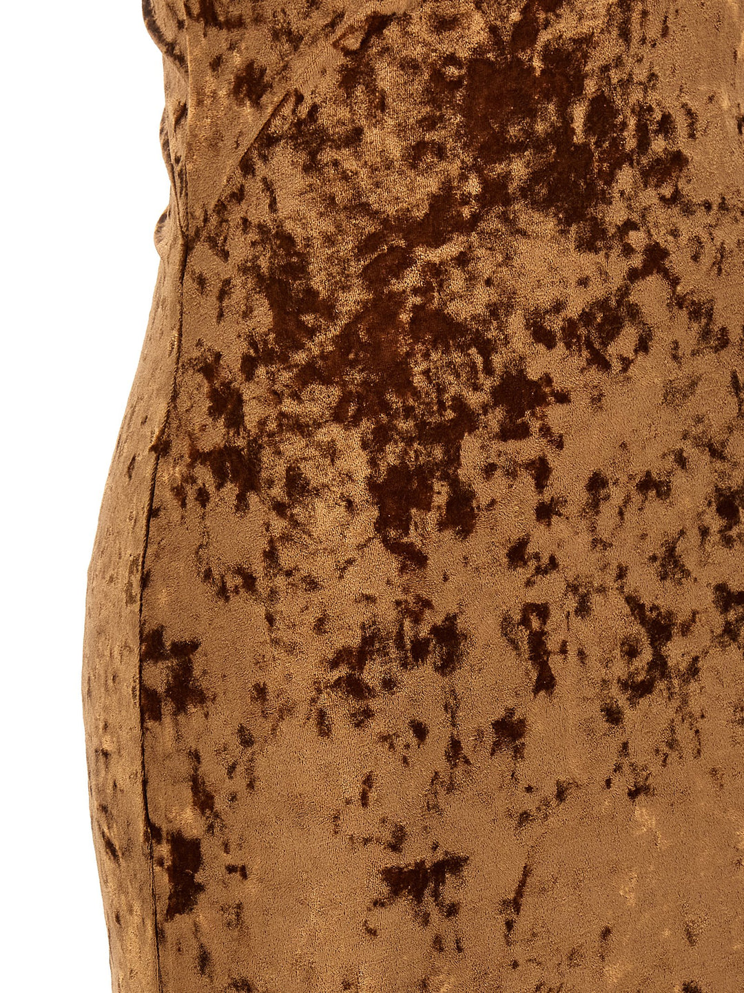 Crushed Velvet Dresses Brown