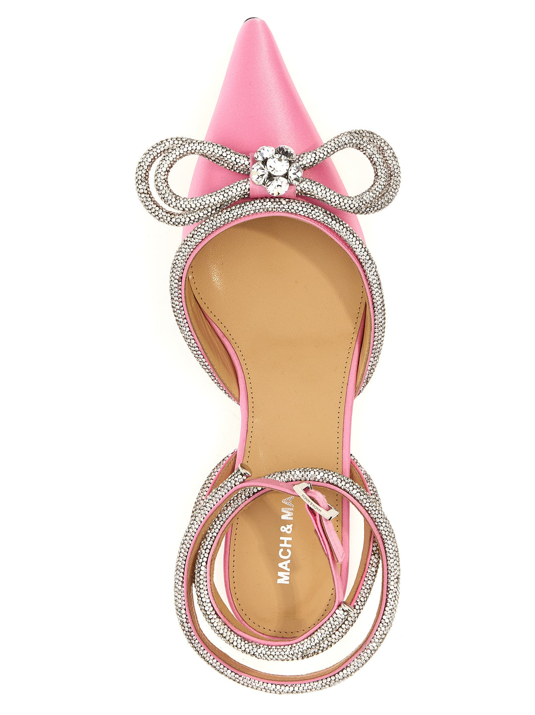 Double Bow Flat Shoes Pink